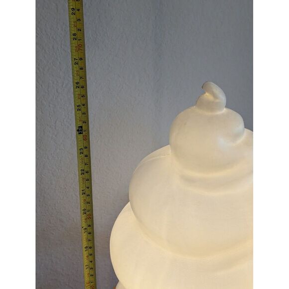 SAFE-T CUP Display, 27" Tall Lighted Ice Cream Cone Blow Mold WORKS!  RARE!! - Picture 5 of 5